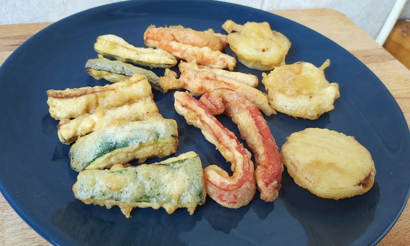 zöldség tempura