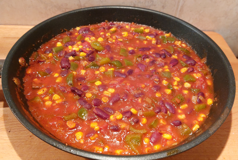 vega chilis bab hús nélkül serpenyőben